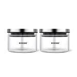 Borosil Glass Jar - 300 ml, Set of 2, Clear