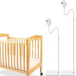 iTODOS Baby Monitor Floor Stand Holder Compatible with Infant Optics DXR-8 Pro,Nanit Pro,Motorola,VAVA,Owlet,Keep Baby Away from Touching,More Safety