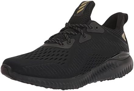 adidas Men's Alphabounce 1 M Running Shoe, Black/Gold Metallic/Grey, 8.5