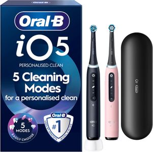 Oral-B iO5 Electric Toothbrush – Black & Pink
