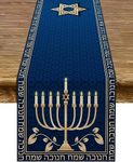 Hanukkah Table Runner Chanukah Meno