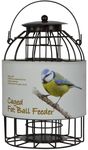 Green Jem BF16 Dome Caged Fat Ball Wild Bird Feeder, Designed To Deter Squirrels And Also Larger Garden Birds Such As Pigeons And Doves., Hammertone