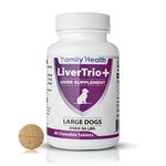 LiverTrio+ Comprehensive Liver Supplement, Combining Same, SPC, Silybin A+B, Glutathione, Chew Tabs for Dogs & Cats 30Ct (Large Dogs)