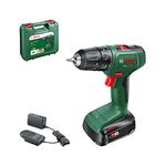 Bosch Home and Garden Cordless Drill EasyDrill 18V-40 (1 Battery 2.0 Ah, 18 Volt System, in Carrying case)