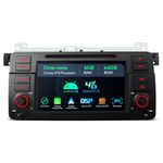 XTRONS Octa-Core Car Stereo BMW X5 E46 M3 Rover MG, 7 inch Android Car Radio DVD Player 4GB RAM 64GB ROM Built-in 4G LTE Bluetooth Car Play DSP GPS Navigation Support AHD Camear DVR TPMS DAB+