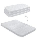 Milliard Tri-Fold Pack N' Play Mattress Topper- Plus Free Bonus Carry Case