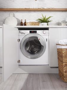 Hoover Integrated Washing Machine, 9kg 1400RPM – White/Chrome