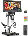 7" HDMI LCD Digital Microscope, ANNLOV 1500X Coin Microscope 16MP HD Camera Video Microscope, TV/Windows/Mac Compatible, 32GB TF Card Included