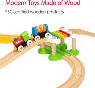 BRIO My First Railway Set – Wooden Train Starter Kit for Kids