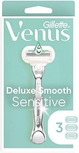 Gillette Venus Deluxe Smooth Sensitive Womens Razor Handle + 3 Blade Refills