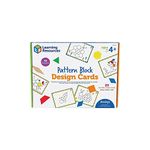 Learning Resources Pattern Block Design Cards, Colour Recognition, STEM Toy, Ages 4+