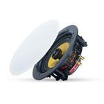 Winston 6.5" 2-Way 80 Watts in-Ceiling Passive Ceiling Speakers (Needs Amp), 205mm Cutout Diameter, Whole House Audio, Home Theater, Indoor or Covered Outdoor, 6.5" Woofer, 1" Tweeter