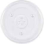 WHITEFLIP Microwave Oven Glass Plate Cooking Tray Rotating Turntable Plate Compatible for Bajaj 2310 ETC & 2504 ETC Microwave Oven (Not For Samsung Microwave)