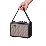 Coolmusic 15G guitar amp, Portable bluetooth guitar amplifier, 2-use guitar amp, Suitable for electric guitar and acoustic guitar, Includes Gain and Reverb knobs