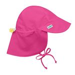 I Play Flap Sun Protection Hat - Hot Pink - 0-6 months