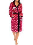 Disney Women's Robe | Minnie Mouse Bathrobe | Fluffy Robe for Women, Red, XL