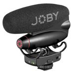 JOBY Wavo PRO DS Professional On-Camera Directional Shotgun Microphone, Rycote Technology Shock Mount, Low-Cut Filter, Built-in LEDs, CSC, Mirrorless, Vlogging, Youtuber, Content Creators