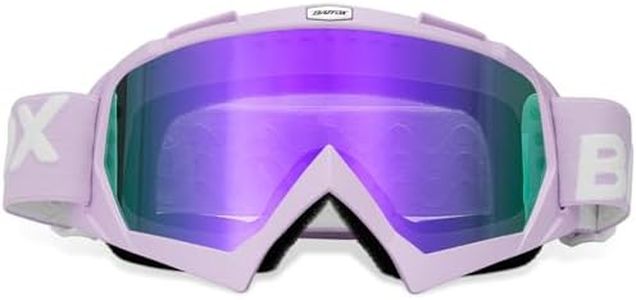 BATFOX Motorcycle Glasses Goggles Dirt Bike Motocross Safety ATV Tactical Riding (Hd Violet-violet, Adult)