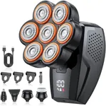 Head Shavers for Bald Men, 7D Electric10000 RPM High-Speed Mens Head Shaver, LED Display & 3 Speeds, IPX8 Waterproof for Wet/Dry Use, USB Fast Rechargeable