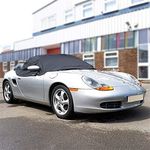 UK Custom Covers RP145 Tailored Soft Top Roof Half Cover Black - To Fit Porsche Boxster 986 1996-2004