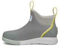 Xtratuf Women's Durable Waterproof Breathable Slip-Resistant 6 Inch Ankle Deck Boots Sport, Gray/Yellow, 8 UK