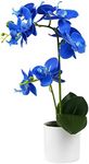 Olrla Blue Orchid Artificial Flower