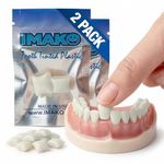 Imako Tooth Tinted Plastic - Natural Color - Temporary Tooth - 2 Pack - Made in USA