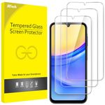 JETech Screen Protector for Samsung Galaxy A15 4G / 5G 6.5-Inch, 9H Tempered Glass Film, Anti-Scratch, HD Clear, 3-Pack