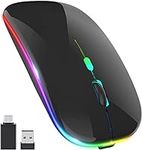LED Wireless Mouse, Rechargeable Sl