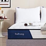 SUI LONG Twin Mattress, 10 INCH Twin Size Mattress with Hybrid and Gel Memory Foam Mattress for Back Pain Relief and Heavy Sleeper,Twin Mattress for Kids/Adult for Improving Deep Sleep