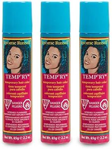 Jerome Russell Temp'ry Spray-on Gold Hair Color, Non-Permanent, Easy to Apply and Wash Off, 2.2 ounce, 3-pack