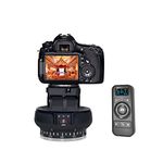 Motorized Panoramic Tripod Head, 2.4G Electronic Camera Tripod Head + 360° Rotation + Tilt ±35° + Remote Control. Works with Mobile Phone, Camera