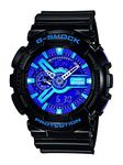 Casio Men's G-Shock Black and Red Multi-Function Digital Watch (Model: GA110HC-1A)