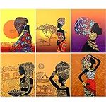 6 Pieces African American Wall Art 