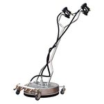 Kiam SurfacePro 21 Dual Trigger Rotary Floor Surface Cleaner | 530mm 21" Stainless Steel | 4 Nozzle Wash Broom & Side Nozzles | Pressure Jet Washer Attachment | Driveways, Block Paving, Patio, Decks