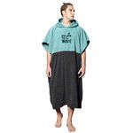 Vulken Changing Robe Extra Large Thick Hooded Beach Towel. Adult Surf Poncho Men and Women for Easy Change in Public. Quick Dry Microfiber Towelling for the Beach, Pool,L/XL, Teal