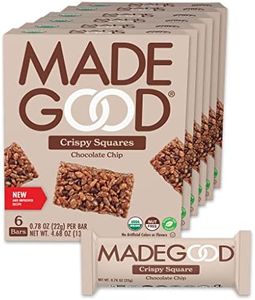 MadeGood Crispy Squares, Chocolate Chip (36 Count) Gluten Free Snacks