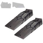 KATSU Plastic Car Ramps, Light Weight Detachable, 5 Ton Capacity 1 Pair for Vehicles Garage Car Service 161914