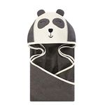 Hudson Baby Animal Face Hooded Towel, Modern Panda, One Size