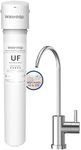 Waterdrop 17UBW-UF 0.01 μm Ultra Filtration Under Sink Water Filter System for Baçtёria Reduction, Reduces Lead, Chlorine, Bad Taste & Odor, 24K Gallons, with Dedicated Brushed Nickel Faucet, USA Tech