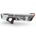 Spyra GO Water Gun - Electronic, Automatic Premium Water Gun - 9 Metre Range, LED Display, Fast Charging, Summer Toy for Children and Adults, Age 8+ (Clear)