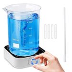 5L Magnetic Stirrer with Magnetic Stir Bar and Magnetic Stir Bar Retriever, Max Stirring Capacity 5000ml, 500-3000RPM Magnetic Mixer(No Heating)