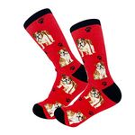 E&S Imports Pet Lover Socks - All Season - One Size Fits Most - for Women and Men – Cat and Dog Gifts, Bulldog, One Size