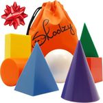 Skoolzy 7 Pcs 3D Shapes for Teaching and Math Manipulatives - Geometric Shapes and Geometric Solids, Math Teacher Supplies, Shapes for Math Manipulatives Kindergarten, 3D Shapes for Geometry Games