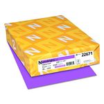 Neenah 22671 Astrobrights Premium Color Paper, 24-Pound, 8.5 x 11-Inch, 500 Sheets, Planetary Purple