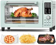 Nuwave Bravo Pro Smart 21QT Toaster Oven Air Fryer Combo, Convection Oven Countertop, 12 functions all in 1, with even & quick crisp technology, 50-450°F, 1800W, Mint Green