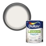 Dulux Quick Dry Eggshell Paint For Wood And Metal - Pure Brilliant White 750 ml