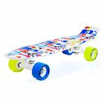 jaspo Polyurethane Sky Shot Penny Skateboard/Casterboard/Fishboard/Cruiser Fibre Skateboard (22X5.5 Inches)