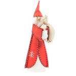 Gisela Graham Christmas Red Felt Gingerbread Christmas Santa Tree Topper