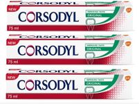 Generic Replacement for Corsodyl Bleeding Gum Toothpaste Daily Original 75 ml (Pack of 3)